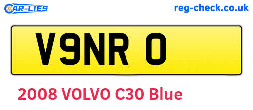 V9NRO are the vehicle registration plates.