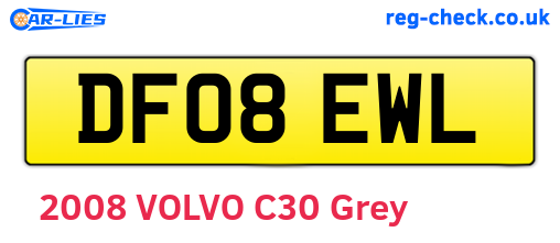 DF08EWL are the vehicle registration plates.