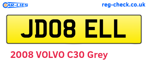 JD08ELL are the vehicle registration plates.
