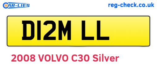 D12MLL are the vehicle registration plates.