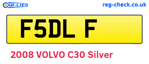 F5DLF are the vehicle registration plates.