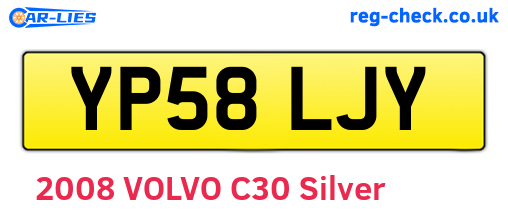 YP58LJY are the vehicle registration plates.
