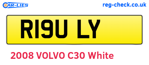 R19ULY are the vehicle registration plates.