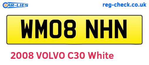 WM08NHN are the vehicle registration plates.