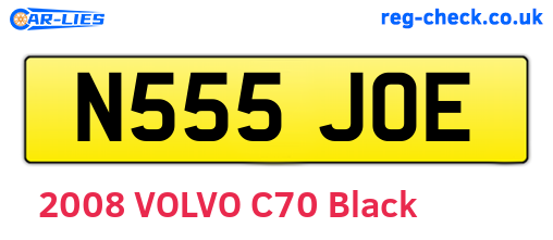 N555JOE are the vehicle registration plates.