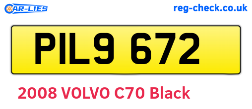 PIL9672 are the vehicle registration plates.