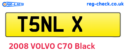 T5NLX are the vehicle registration plates.