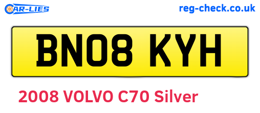 BN08KYH are the vehicle registration plates.