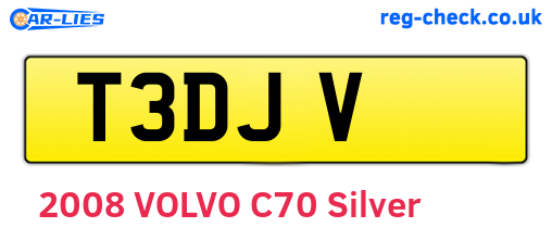 T3DJV are the vehicle registration plates.