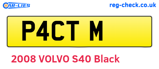 P4CTM are the vehicle registration plates.