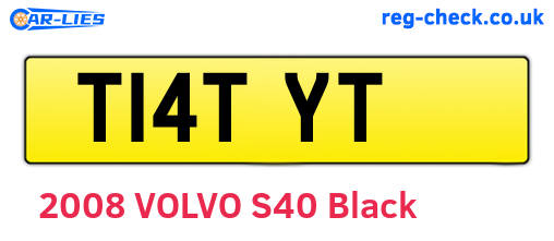 T14TYT are the vehicle registration plates.