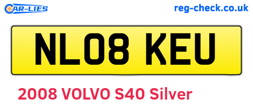NL08KEU are the vehicle registration plates.