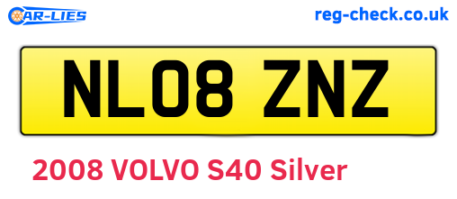 NL08ZNZ are the vehicle registration plates.