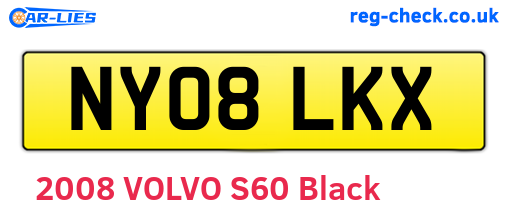 NY08LKX are the vehicle registration plates.
