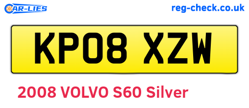KP08XZW are the vehicle registration plates.