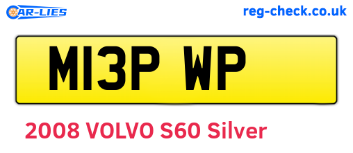 M13PWP are the vehicle registration plates.