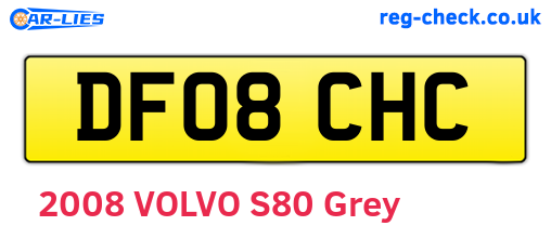 DF08CHC are the vehicle registration plates.