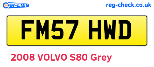 FM57HWD are the vehicle registration plates.