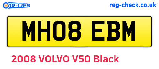 MH08EBM are the vehicle registration plates.
