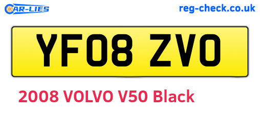 YF08ZVO are the vehicle registration plates.