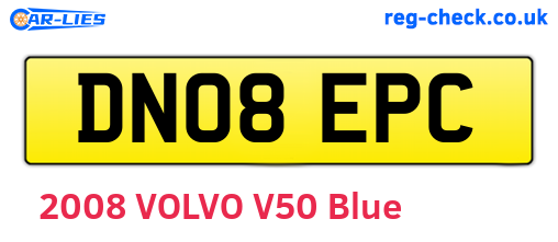 DN08EPC are the vehicle registration plates.