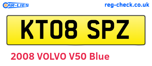 KT08SPZ are the vehicle registration plates.