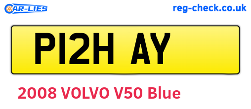 P12HAY are the vehicle registration plates.