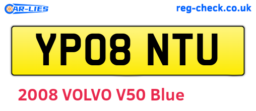 YP08NTU are the vehicle registration plates.