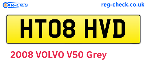 HT08HVD are the vehicle registration plates.