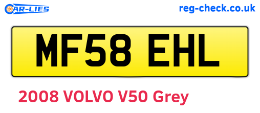 MF58EHL are the vehicle registration plates.