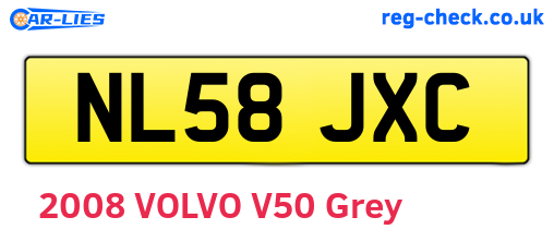 NL58JXC are the vehicle registration plates.