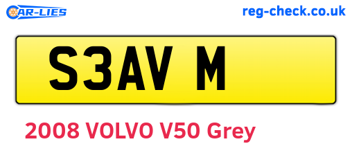 S3AVM are the vehicle registration plates.
