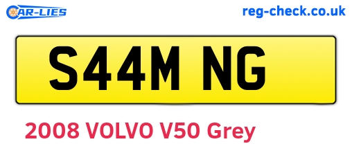 S44MNG are the vehicle registration plates.