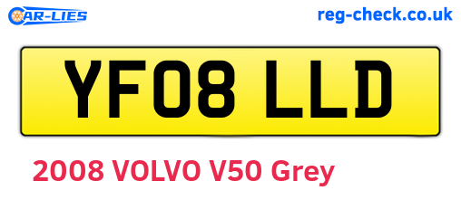 YF08LLD are the vehicle registration plates.