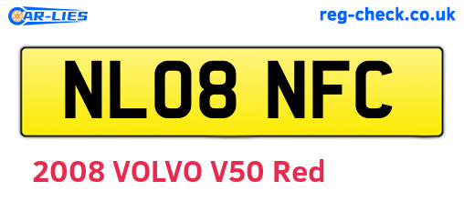 NL08NFC are the vehicle registration plates.