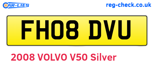 FH08DVU are the vehicle registration plates.