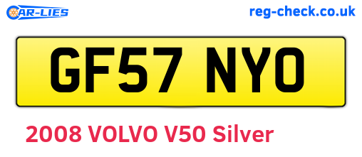 GF57NYO are the vehicle registration plates.