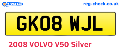 GK08WJL are the vehicle registration plates.