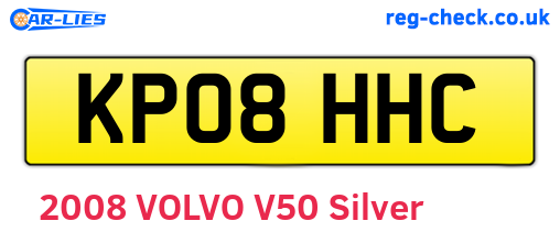 KP08HHC are the vehicle registration plates.