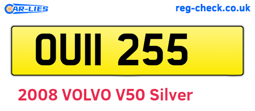 OUI1255 are the vehicle registration plates.