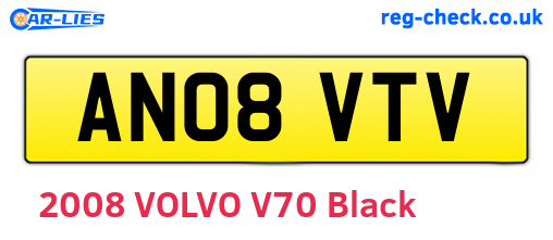 AN08VTV are the vehicle registration plates.