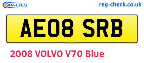 AE08SRB are the vehicle registration plates.