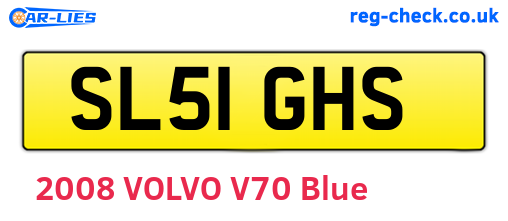 SL51GHS are the vehicle registration plates.