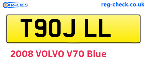 T90JLL are the vehicle registration plates.