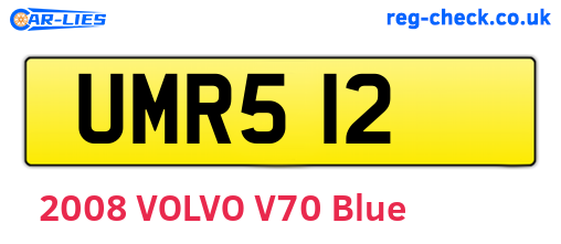 UMR512 are the vehicle registration plates.