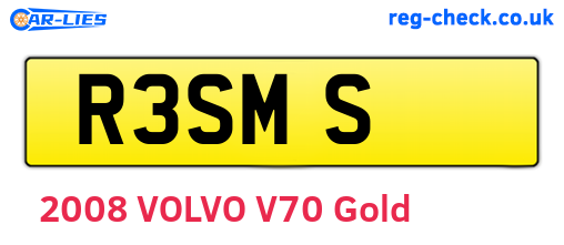 R3SMS are the vehicle registration plates.