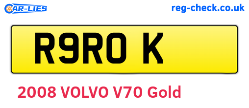R9ROK are the vehicle registration plates.