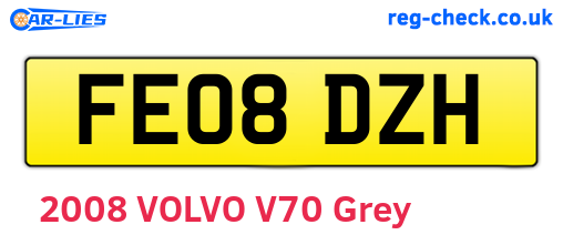 FE08DZH are the vehicle registration plates.