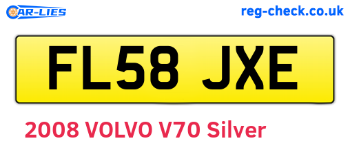 FL58JXE are the vehicle registration plates.
