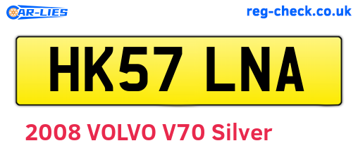 HK57LNA are the vehicle registration plates.